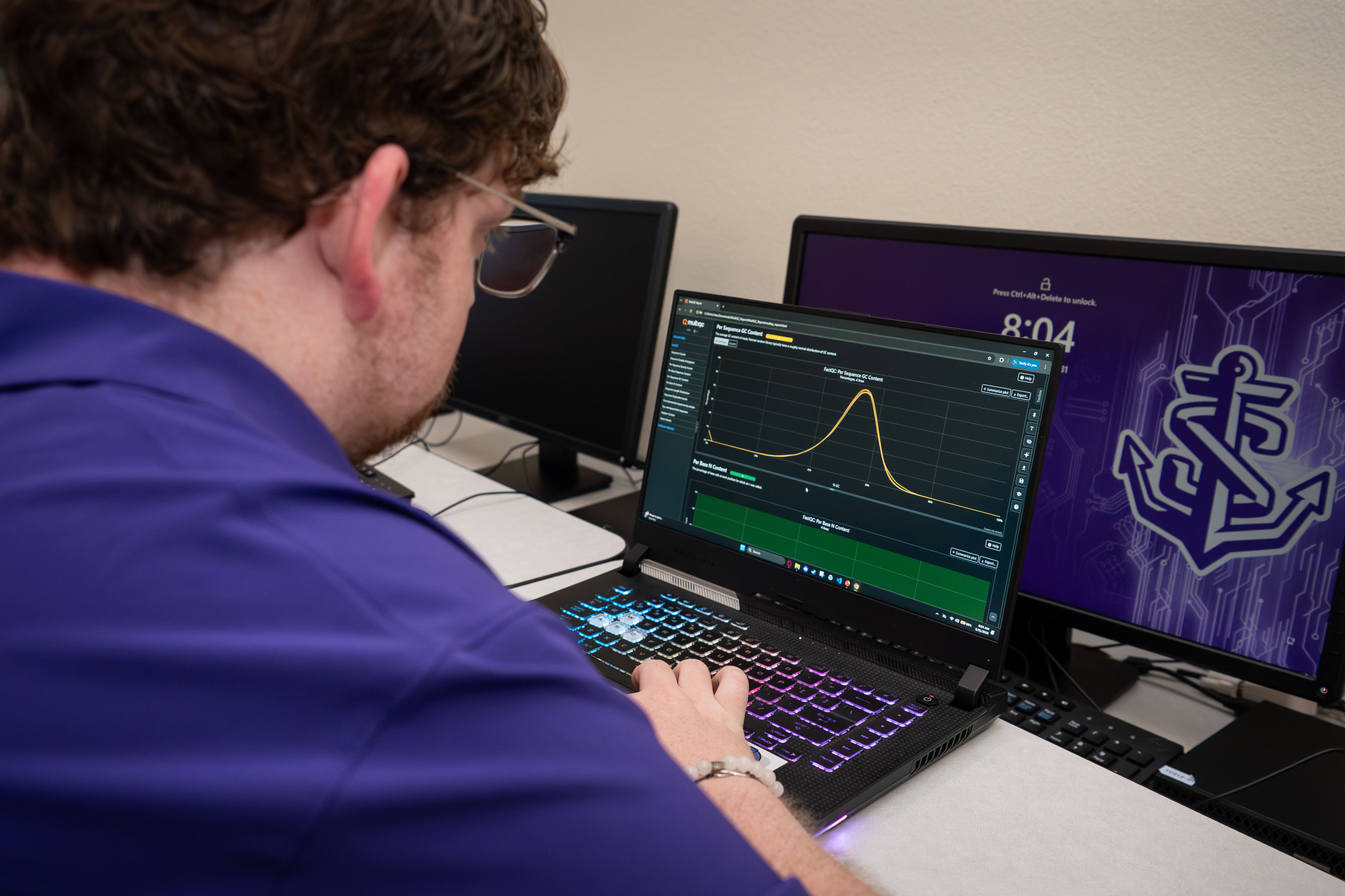 Student works on the LTP platform