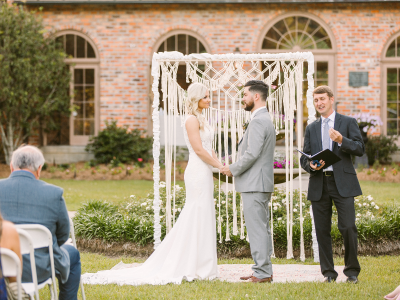 wedding outside of the Orangerie