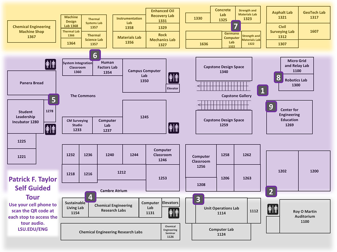 First floor map of PFT