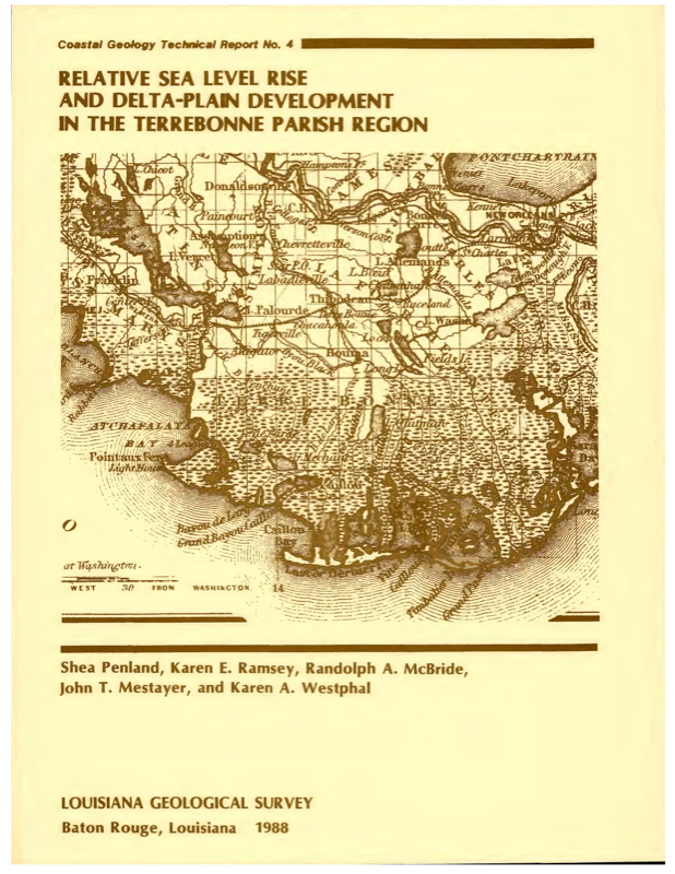 Relative Sea Level Rise and Delta-Plain Development in the Terrebonne Parish Region