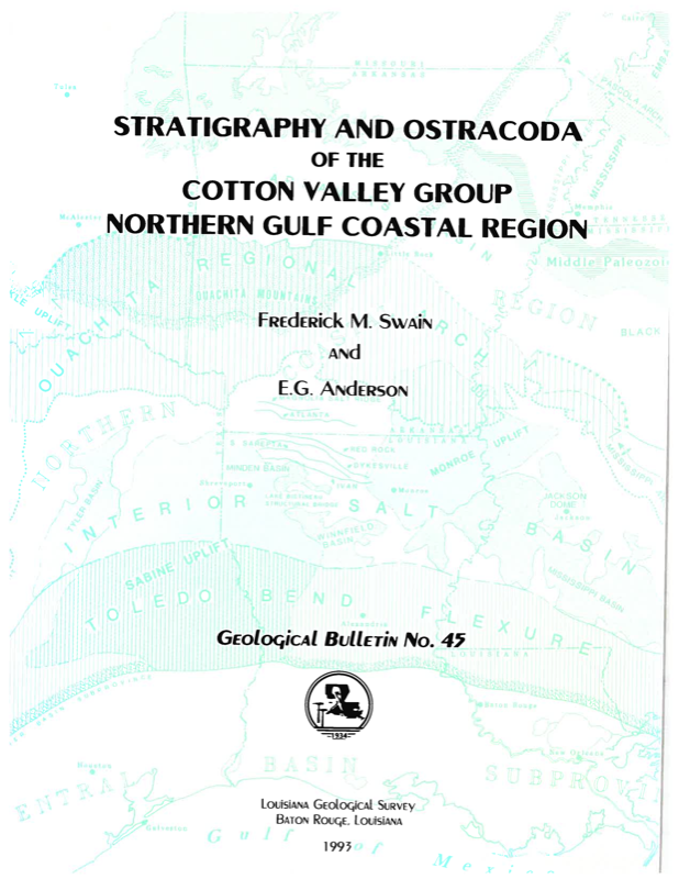 Stratigraphy and Ostracoda of the Cotton Valley Group, Northern Gulf Coastal Region