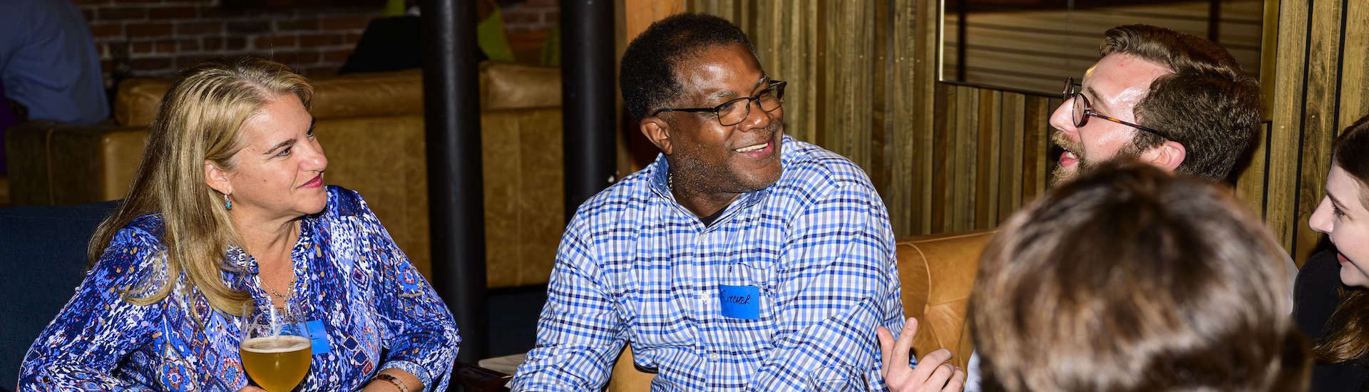 people talking at civic sips